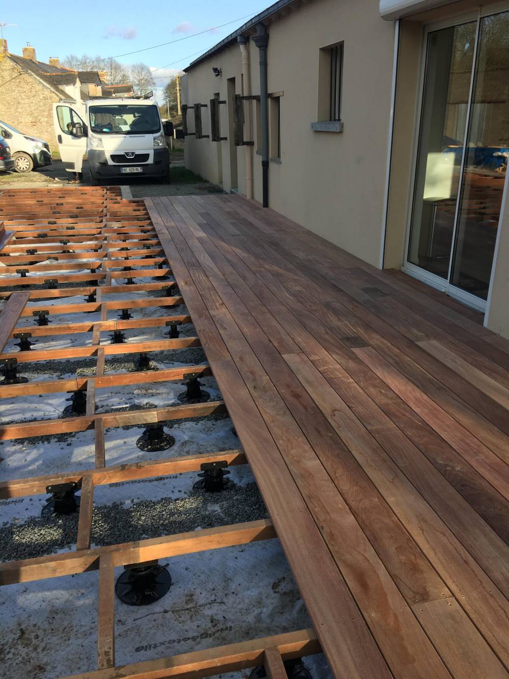 Terrasse et carport Heric